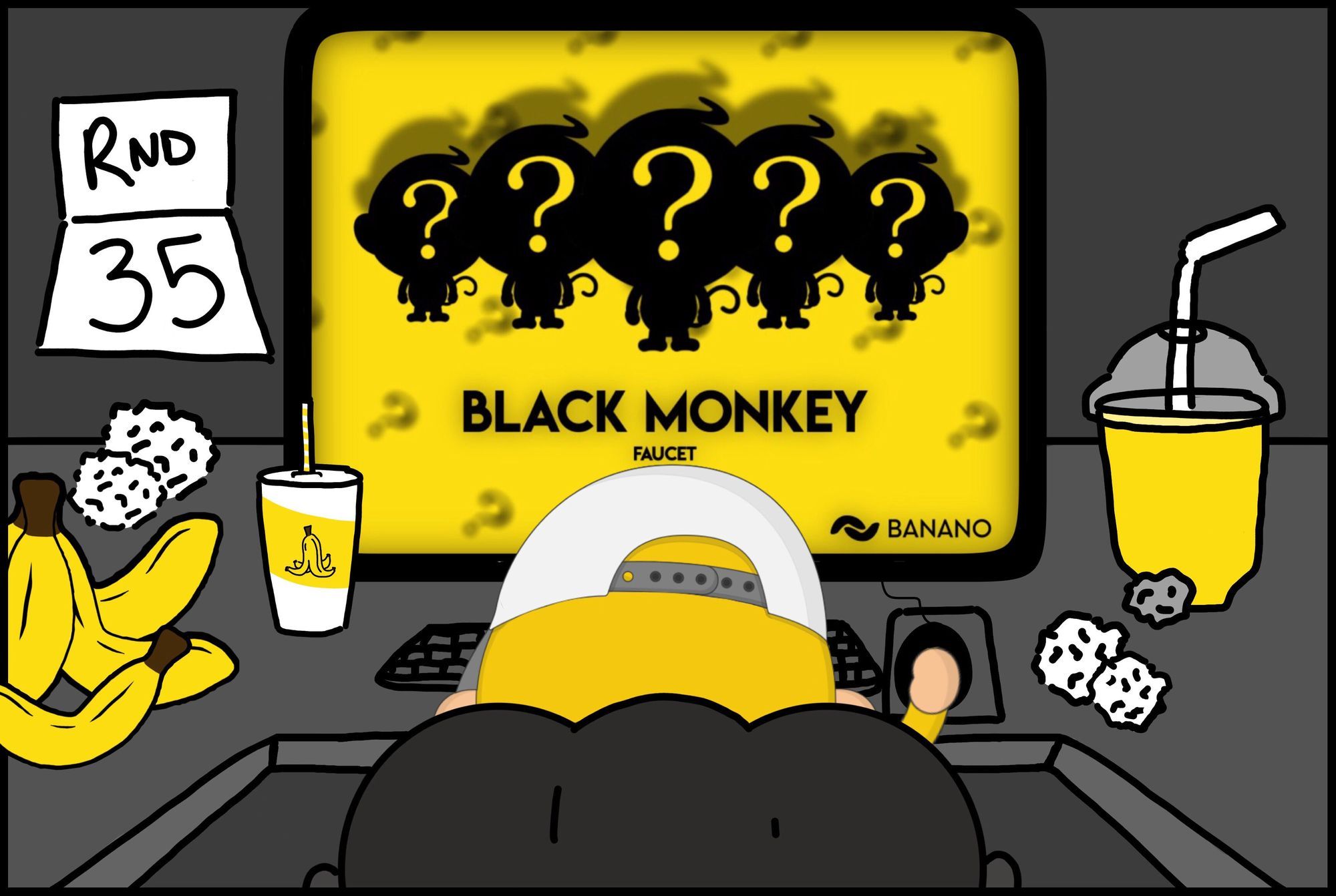 Earn Free Crypto by Playing the Faucet Game ‘Black Monkey’ — Round 35 Starting Shortly!