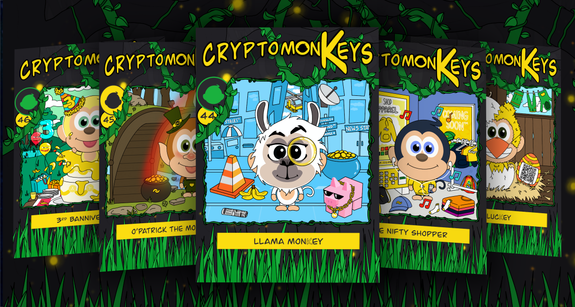 Freely Distributed BANANO-themed NFTs: cryptomonKeys Update #26