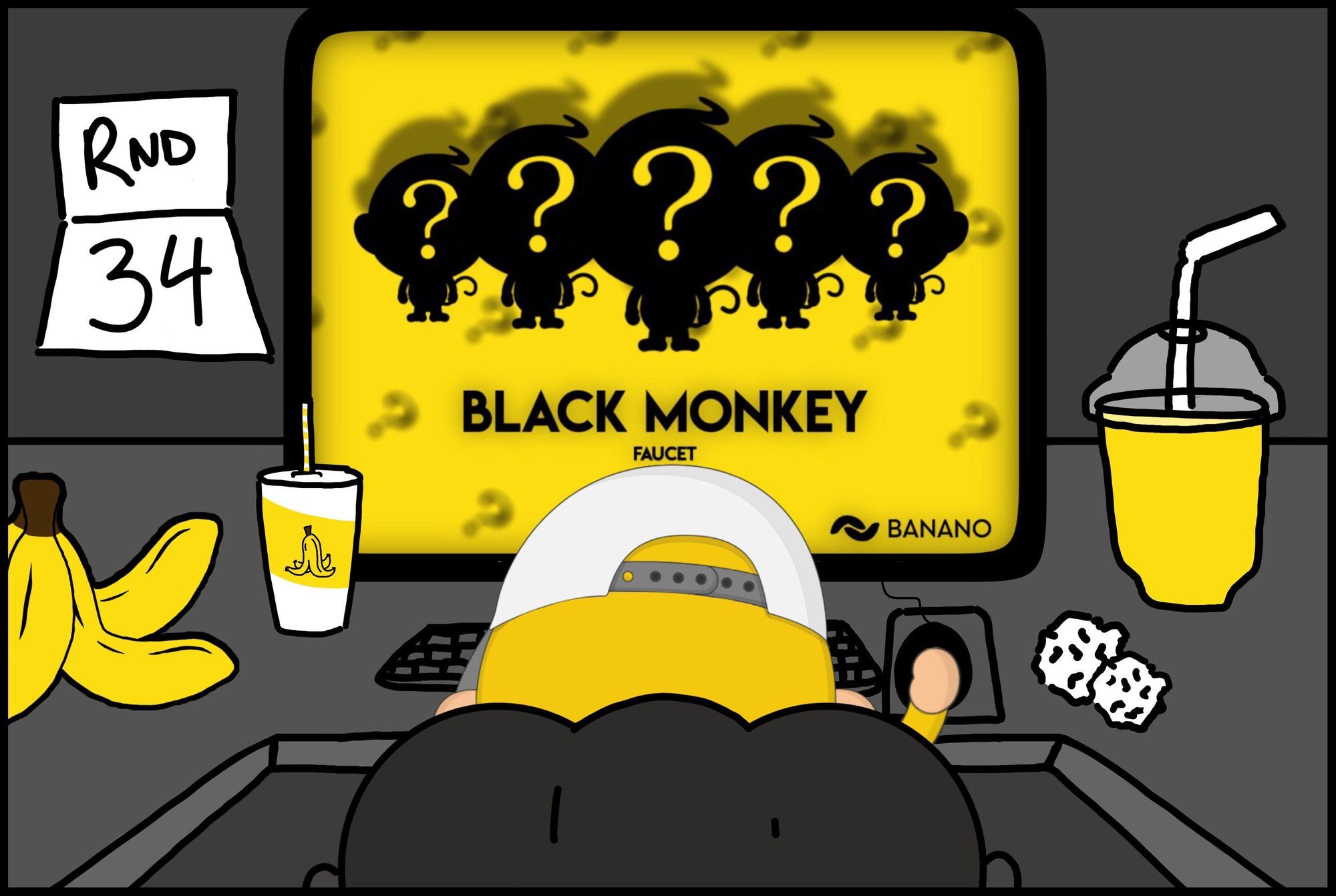 Play the Popular Faucet Game ‘Black Monkey’ and Earn Free Crypto — Round 34 Starting Shortly!