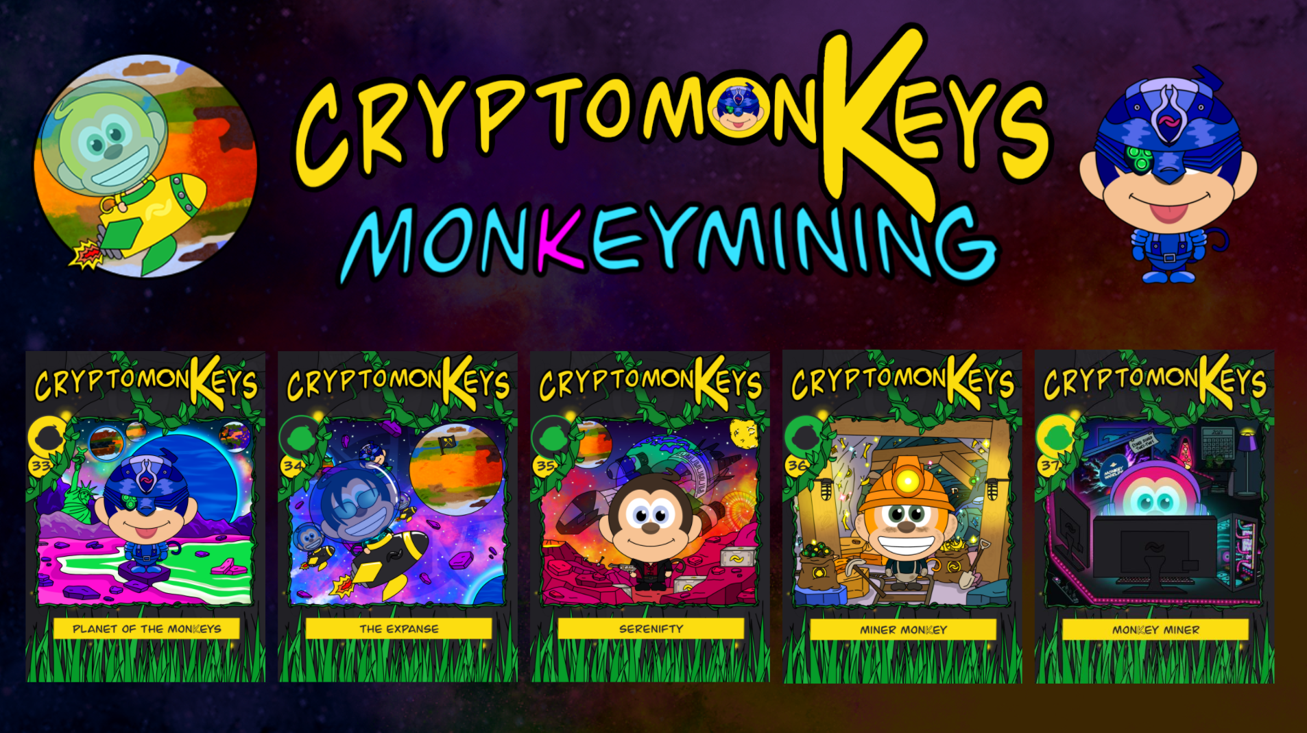 cryptomonKeys Update #16: monKeymining — Earn NFTs by Playing the Game Alien Worlds