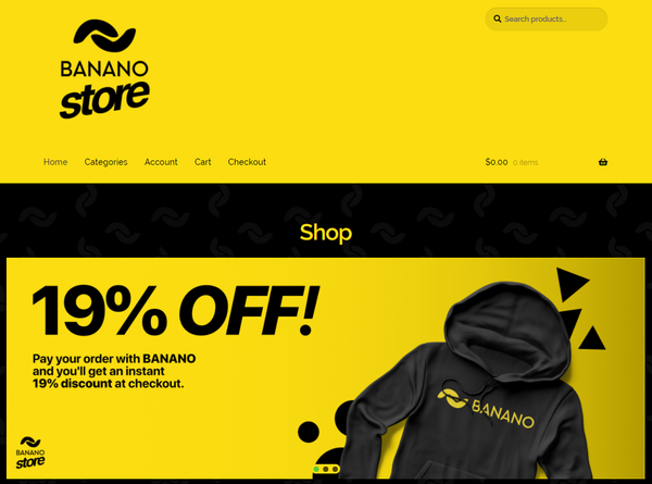 Banano.store — A New Community Project Accepting BANANO Payments